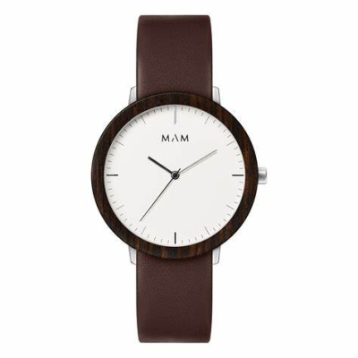 Ceas QUARTZ Unisex MAM MAM628 maro alb