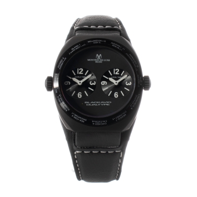 Ceas QUARTZ UNISEX MONTRES DE LUXE 09BK-3001 negru