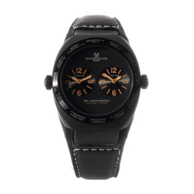 Ceas QUARTZ UNISEX MONTRES DE LUXE 09BK-3002 negru