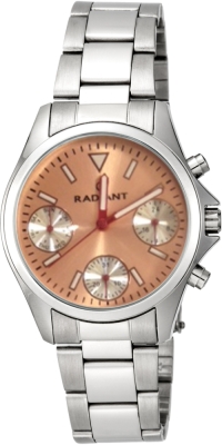 Ceas QUARTZ UNISEX RADIANT RA385705A argintiu portocaliu