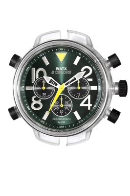 Ceas QUARTZ UNISEX WATXANDCO RWA4748 transparent verde