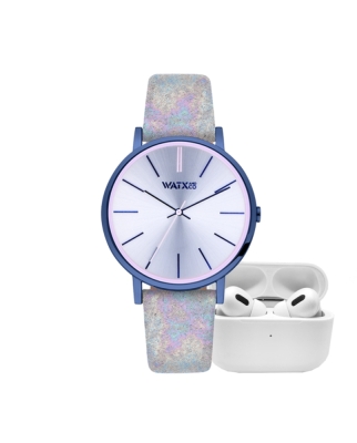 Ceas QUARTZ WATXANDCO RELOJ11_38 pentru Femei albastru gri