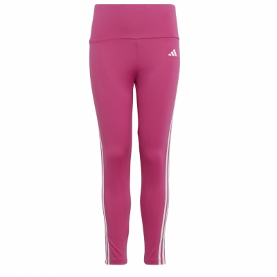 Legginsy dla dzieci adidas Essentials Aerorady 3-Stripes High-Waisted Tights rozowe HR5790