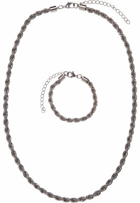 Charon Intertwine Necklace And Bracelet Set Urban Classics