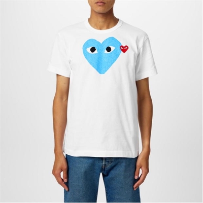 COMME DES GARCONS PLAY Comme Duo Heart T Sn44