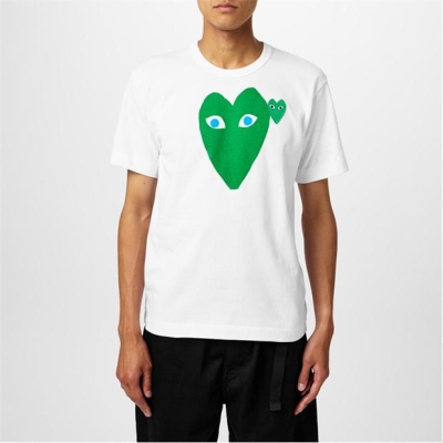 COMME DES GARCONS PLAY Comme Lrg Green Hear Sn43