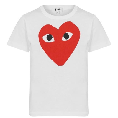 Tricou COMME DES GARCONS PLAY Large Red Peeping Heart copil