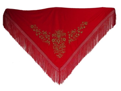 SHAWL FLAMENCO PGRDRD pentru Femei rosu