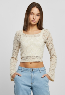 Cropped Lace Longsleeve dama Urban Classics