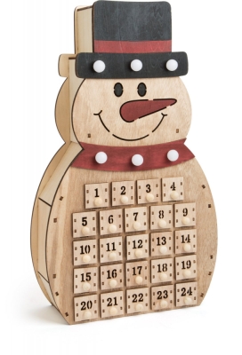 Decor Craciun Calendar Advent Snowman 40 Cm