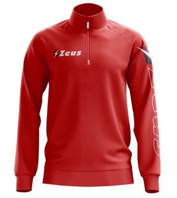 Bluza sport PILE MEZZA cu fermoar Zeus rosu