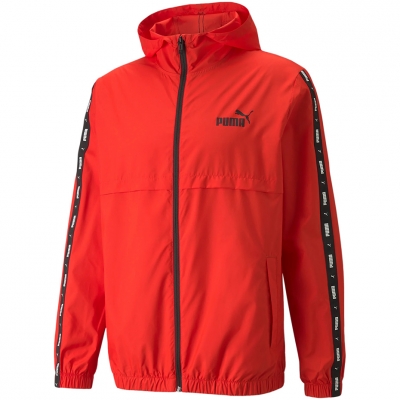 Jachetă
pentru bărbați Puma ESS+TAPE Windbreaker roșu 847477 11