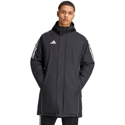 Jacheta adidas Tiro 24 Stadium Parka men's black and white IJ7391