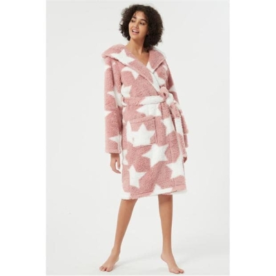 Linea Sherpa Star Dressing Gown