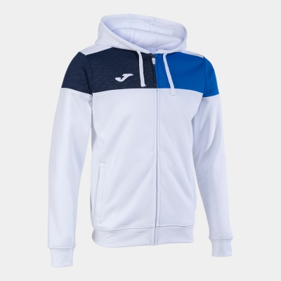 Hanorac Crew V Zip-up White Royal Navy Joma