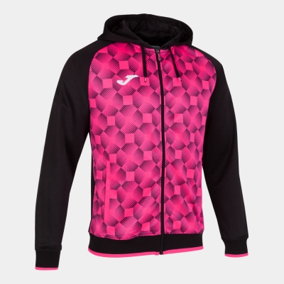 Hanorac Supernova Iii Zip-up Black Fluor Pink Joma