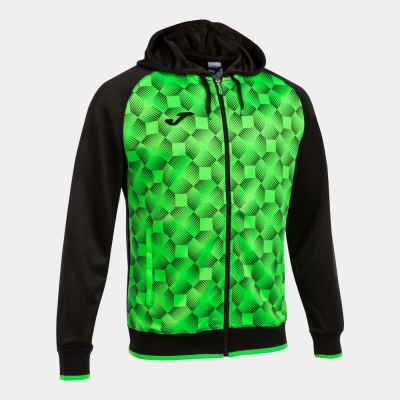 Hanorac Supernova Iii Zip-up Black Fluor Green Joma