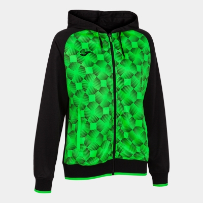 Hanorac Supernova Iii Zip-up Black Fluor Green Joma