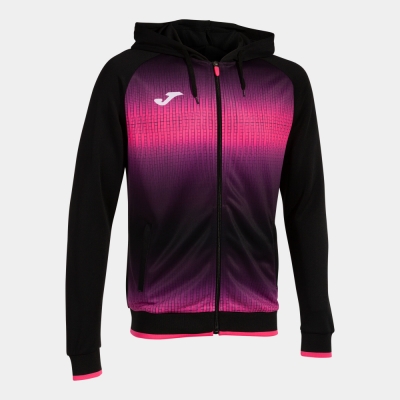 Hanorac Tiger V Zip-up Black Fluor Pink Joma