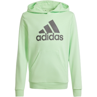 Hanorac Hanorac pentru copii adidas Big Logo Essentials Cotton verde deschis IS2591