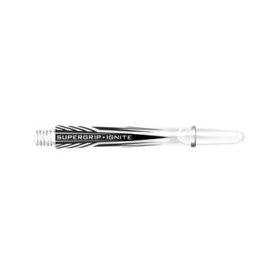 Harrows Supergrip Ignite Medium 2BA Shafts Black-Transparent 3 pcs.