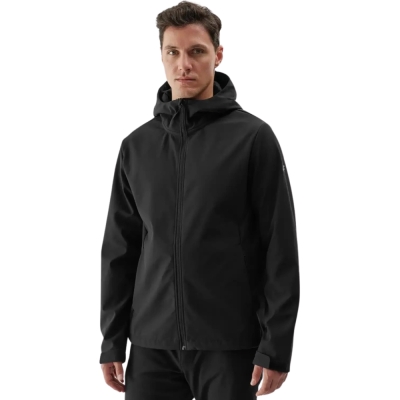 Jacheta 4F M283 Men's Softshell Deep Black 4FWAW24TSOFM283 20S