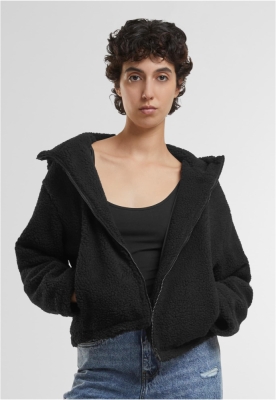 Jacheta Short Hooded Sherpa dama Urban Classics