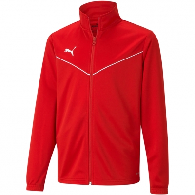 Jacheta Bluza dla dzieci Puma teamRISE Training Poly Jr czerwona 657393 01