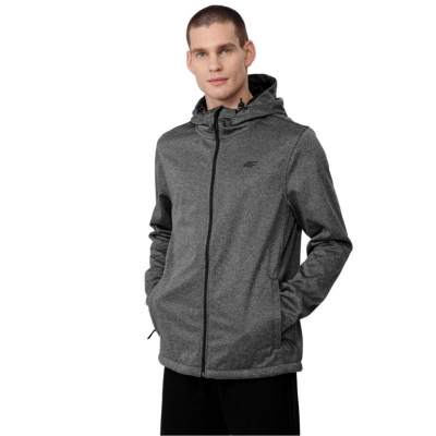 Jacheta Men's
4F Softshell Medium Gray Melan? H4Z22 SFM350 24M 4F