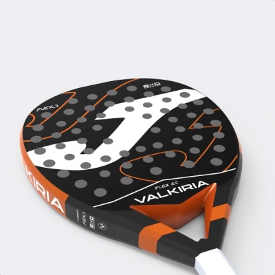 Valkiria Flex Paddle Racket Black Fluor Orange Joma