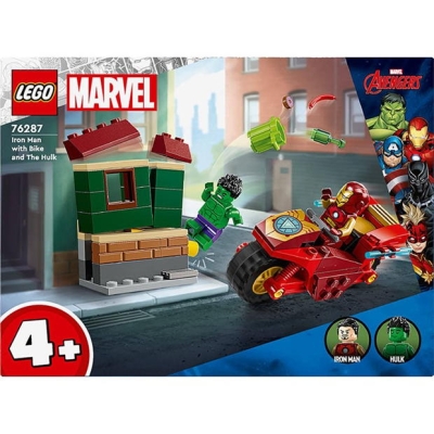 LEGO LEGO 76287 Iron Man with Bike and The Hulk