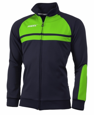 Bluza cu fermoar Los Angeles Blu Verde Fluo Max Sport