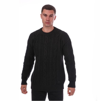 Lyle and Scott Lyle Wxd Cble Knit Sn99