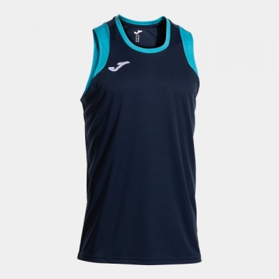 Camasa Cancha Sleeveless Dark Navy Fluor Turquoise Joma