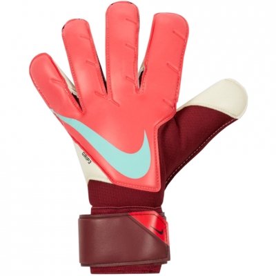 Rękawice bramkarskie Nike Portar Grip3 FA20 czerwono-bordowe CN5651 660