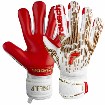 Manusa Portar Reusch Attrakt Freegel Silver White-Red 5370235 1011