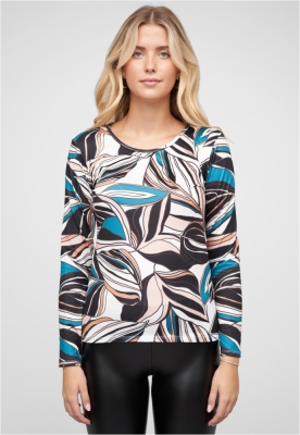 Langarm Top mit Bl䴴er Print Cloud5ive