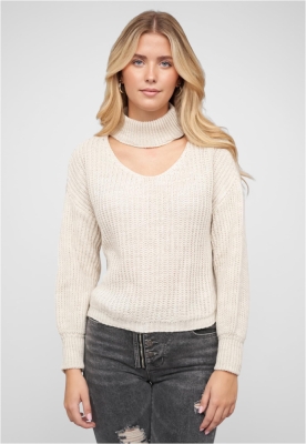 Pullover mit Stehrollkragen und V-Ausschnitt Cloud5ive