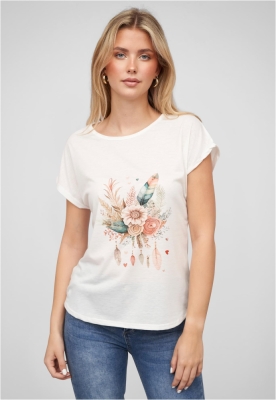 Camasa Viskose T- mit Traumf?nger-Blumen Print