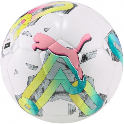 Minge Fotbal Puma Orbita 4 HYB FIFA Basic white-green-pink 83781 01