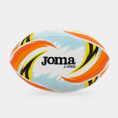 J-pro Rugby Ball White Orange Joma