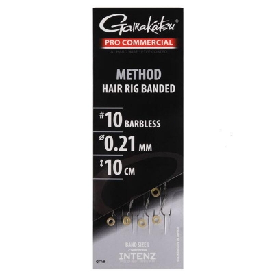 MONT METHOD HAIR RIG BAND NR 10 0,21MM 10CM 8BUC PL marime GAMAKATSU