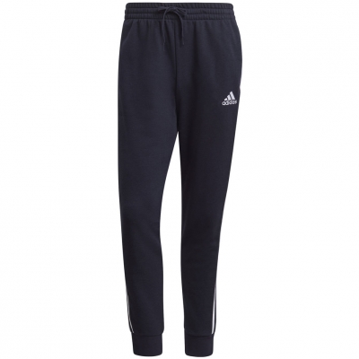 Pantalon Men's
 adidas Essentials Tapered Cuff 3 Stripes navy blue GK8888