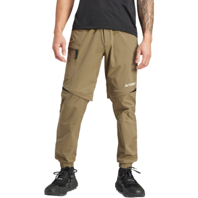 Pantalon adidas Terrex Utilitas Hiking Zip-Off men's khaki IQ3505