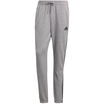 Pantalon Pantalon Men's
 adidas Essentials Tapered Elastic Cuff 3 Stripes gray GK9001