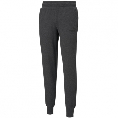 Pantalon Spodnie męskie Puma ESS Logo FL ciemnoszare 586714 07