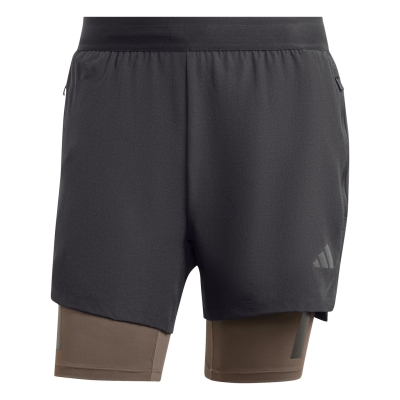 Pantalon scurt Combat adidas Power Workout Two-in-One barbat