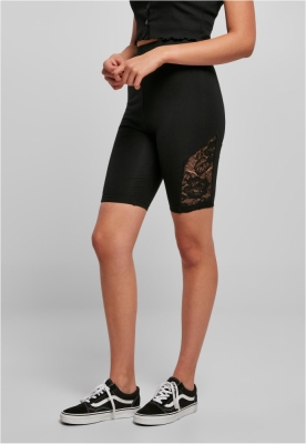 Pantalon scurt Combat High Waist Lace Inset Cycle dama Urban Classics