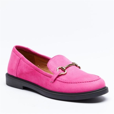 Be You Faux Suede Chain Trim Loafer