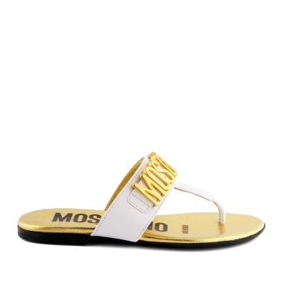 MOSCHINO Logo Flip Flops